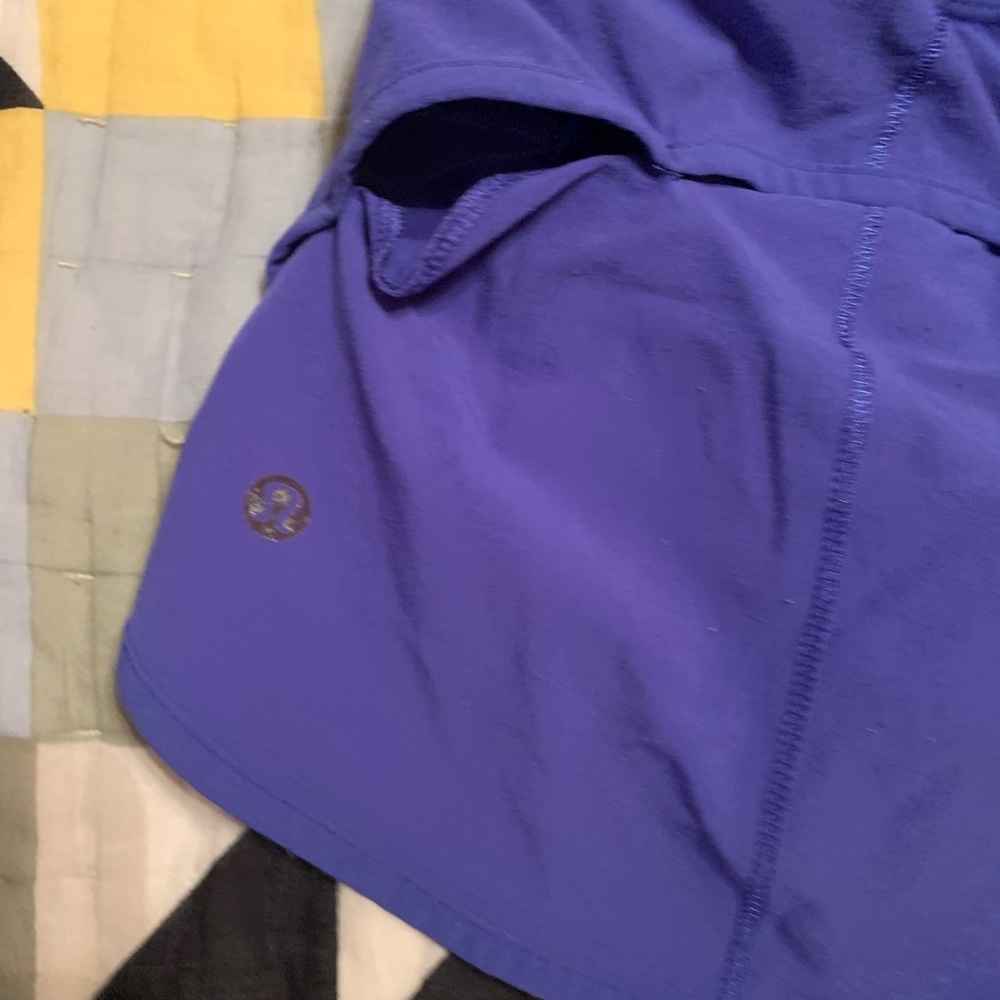 Dark blue lulu lemon running shorts